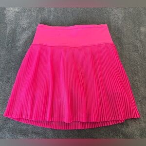 Ibkul Crystal Pleats 17 1/2" Skort Hot Pink Sz XS UPF 50+ Golf Pickleball Tennis
